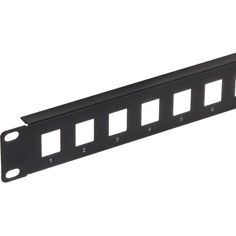 1U 16 Port Natural Patch Panel, 19 Inch Rack Mountable Patch Bay and Wall Mount with Network Module for Network Servers, Multi-Terminal Services (1/5)