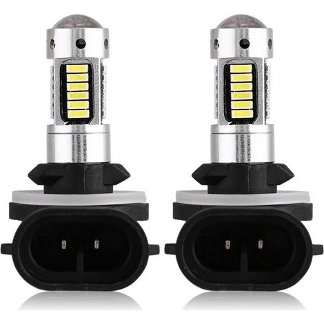 Ampoule 881, coque en alliage d'aluminium 30 perles LED ampoule antibrouillard dissipateur de chaleur haute luminosité pour voiture. (1/5)