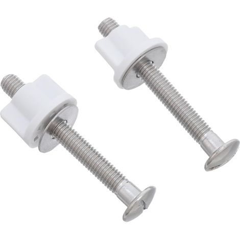 CCYKXA 2-Piece Universal Toilet Seat Screw and Bolt Kit – Heavy-Duty Fixing Screws with Anti-Slip Nuts – Compatible Toilet Seat Accessories for Home and (1/5)