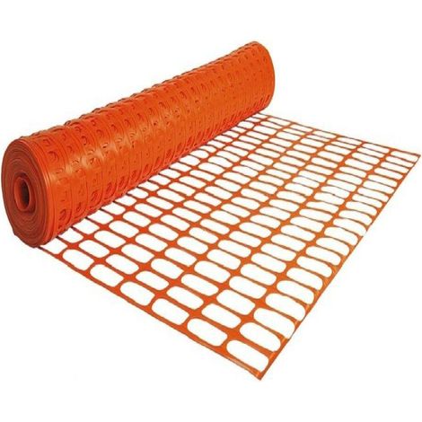 Rete da cantiere edilizia per recinzione in plastica arancione anche uso privato Modello - 150 cm x 50 MT