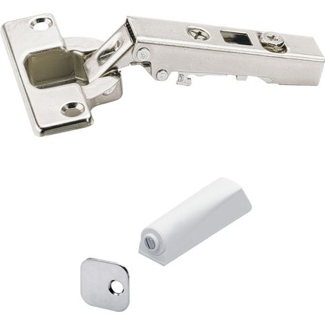 Hettich Topfscharnier-Set Push to open Ø 35 mm, vernickelt/wie Topfscharnier