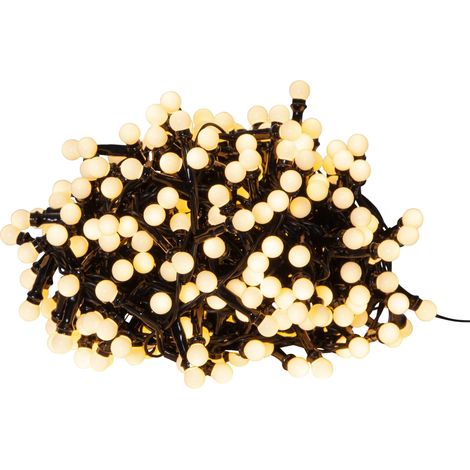 EGLO LED Lichterkette für innen und außen, Außenbeleuchtung warmweiß, Outdoor-Weihnachtsbeleuchtung mit Timer und 8 Leuchtmodi, 6 m