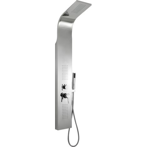 Colonna doccia 001b cromo lucida con 3 funzioni in acciaio inox idromassaggio (1/5)