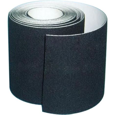 Bande Antidérapante Adhésive pour Escaliers, Friction, Abrasif pour les Sécurité, Escabeau, Intérieur, Extérieur, Haute Traction, 10CM x 5M, Noir