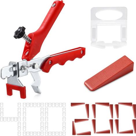 601 Pièces kit de Nivellement pour Carrelage 2mm avec 400 Croisillon Carrelage Autonivelant 200 Cale Carrelage Réutilisable et 1 Pince Kit de Niveleur Carrelage pour le Bricolage et les Professionnels (1/5)