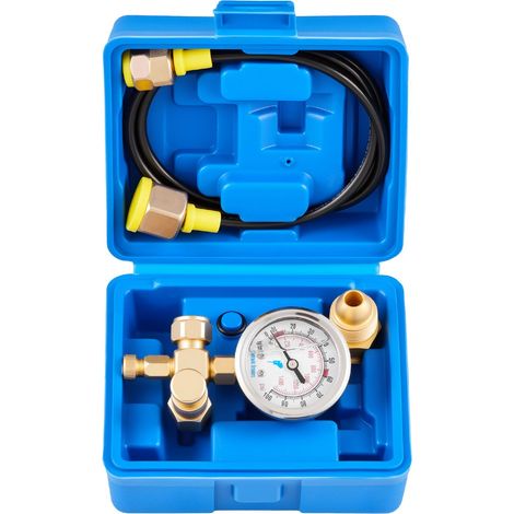 Kit de recharge d'accumulateur hydraulique à azote, 0-100 bar, avec manomètre, flexible, corps de vanne et adaptateur CGA580 pour engins de chantier. (1/5)