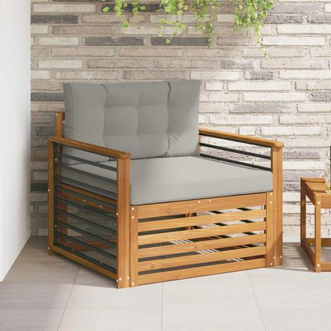 Sofá de exterior Madera de Acacia Sólida y Poliéster (1/5)