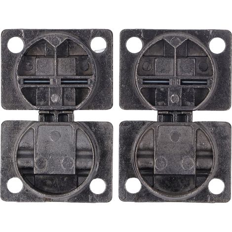2Pcs charnières de porte en alliage de zinc, résistance à la corrosion, angle 90°, pour armoire, placard, rabattement