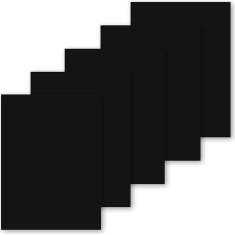 Patchs de réparation auto-adhésifs, 5 feuilles, noirs, 20 x 14,5 cm (1/5)