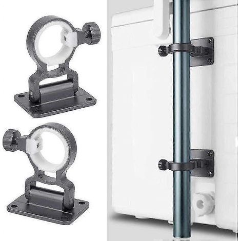 Set Of 2 Parasol Bases - Wall Mounted - Balcony - Removable - Base Support (1/5)