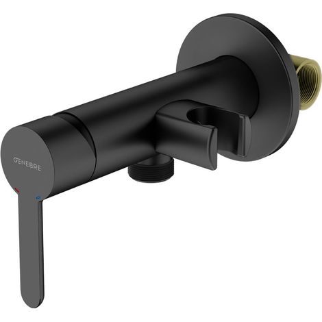 GENEBRE 65144 19 41 67 Grifo Monomando Inodoro con Soporte Negro Mate - ref: 65144 19 41 67 (1/2)
