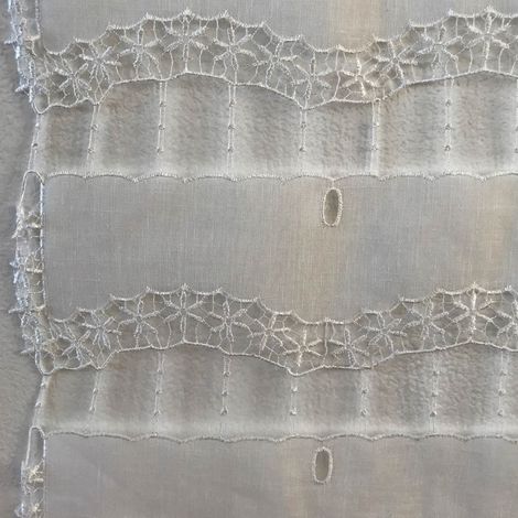 Modulable à dentelle esprit d'antan Blanc cassé 45x220 cm