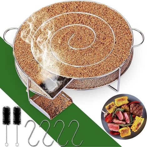 (Weißer) Kaltrauchgenerator – Edelstahl – Ideal für Fleisch, Fisch, Käse – Weiß (1/4)
