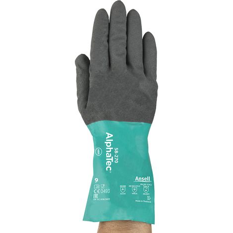 Ansell, Gants de travail AlphaTec® 58-270, gris, lot de 12 (1/5)