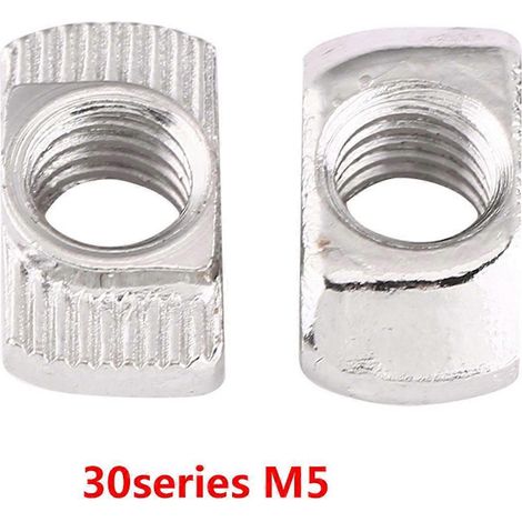 T-Nut-Hammerkopfmutter, vernickelter Kohlenstoffstahl, Befestigungselement für Aluminiumprofile (EU30 M515,58)