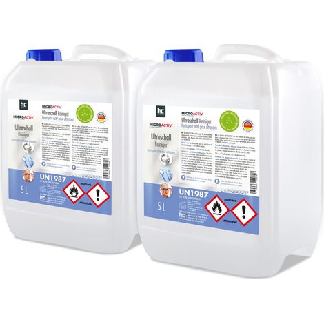 Höfer Chemie Gmbh – Détergent ultrason Microactiv 5 L – Élimine résidus minéraux et graisses – Compatible métal, verre, céramique, plastique – Pour bains à ultrasons (1/5)
