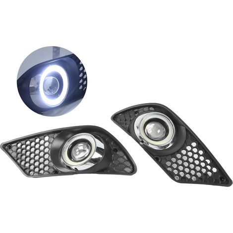 2x Feux Anti-Brouillard Avant LED avec Grille A2048850353 Compatible Mercedes-Benz Classe C W204 2008-2010 (1/5)