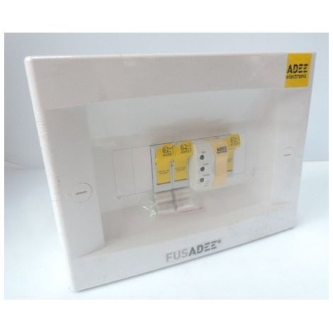 Coffret de protection parafoudre 1P pour automatisme 24/48V avec cartouches et contrôleur Up 0.09kV FUSY01C/11 ADEE 03951