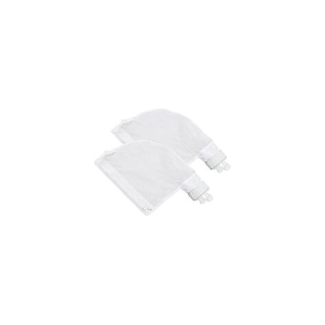 2er-Pack Filterbeutel für Polaris 280 und 480 Poolreiniger, verstellbares Reißverschlussdesign in Weiß