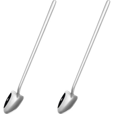Cuillère À Café - Cuillère À Dessert En Acier Inoxydable 304 - Pour Thé Glace Crème Glacée Sucres Épices - Lot De 2 (1/5)