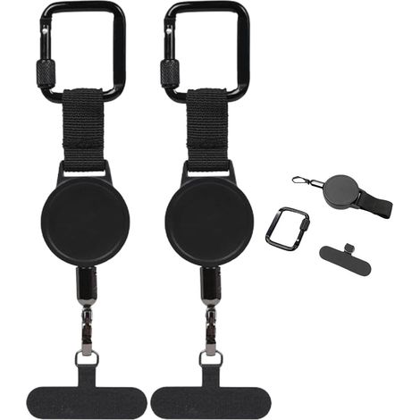 Diebstahlsicheres, einziehbares Handy-Lanyard für den Außenbereich, verstellbares, diebstahlsicheres Handy-Lanyard (2er-Pack) (1/5)