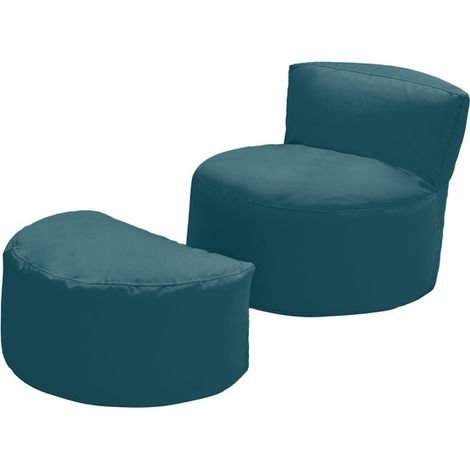 Pouf de jeu pour enfants avec repose-pieds – Résistant à l'eau – Tissu polyester – 50 cm hauteur – Pour intérieur et extérieur (1/5)