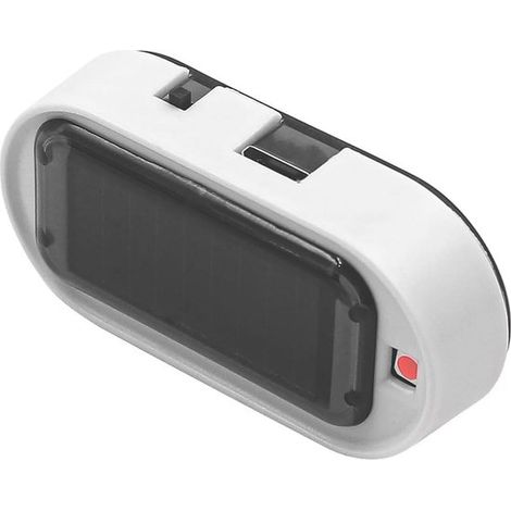 Lot de 2 fausses alarmes solaires pour voiture avec gyrophare LED rouge (1/5)