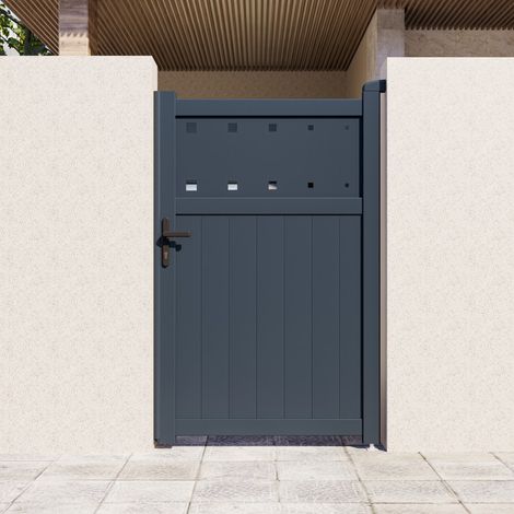 Portillon aluminium 100x158 cm anthracite X-Metal AXIS FILM (1/5)