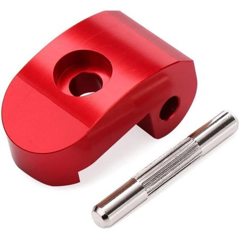 Crochet Pliant de Scooter, Crochet de Scooter Pliant Fermoir, Charnière de Scooter Electrique,pour Xiaomi M365 et Pro Couleur rouge (1/4)