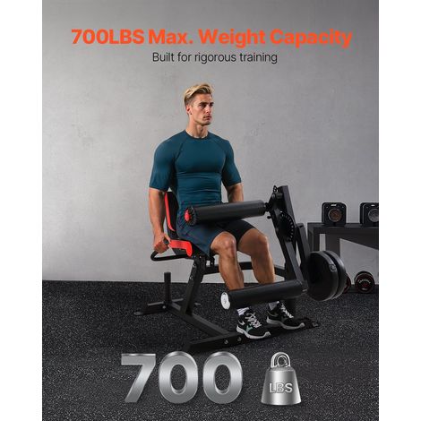 Extenseur de Jambes avec Capacité de 317,5 kg, Machine d'Extension et de Flexion des Jambes Réglable, Machine à Quadriceps Ischios… (1/5)