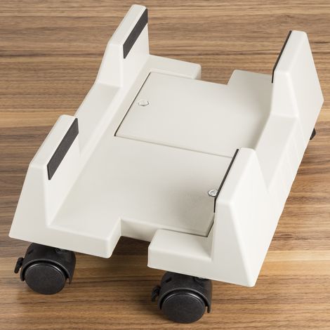 Computerständer PC Ständer rollbar u. verstellbar grau (1/3)