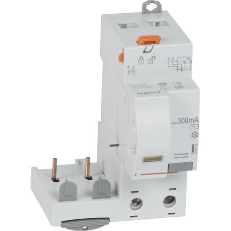 Bloc différentiel adaptable à vis DX³ pour disjoncteur 1 module par pôle - 2P 230V - 40A - typeAC 300mA - LEGRAND