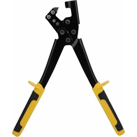 Pince à sertir KZQ 15-273 pour profilés 0,6 mm, fabriquée en France - Sertissage permanent des cadres métalliques en U - Poignée confortable - Utilisation d'une seule main - Acier robuste (1/5)