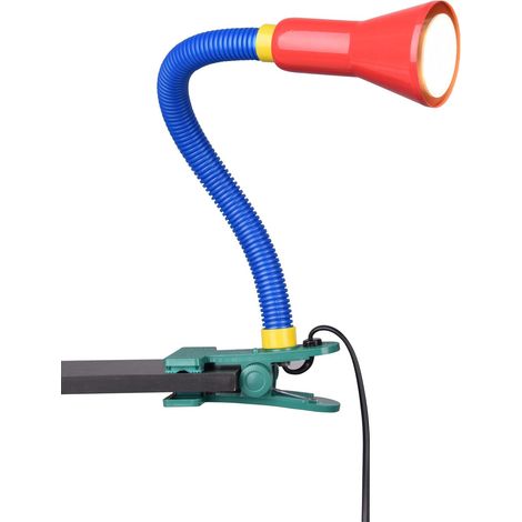 Lampa a morsetto da Interno  E14 in Plastica Multicolore