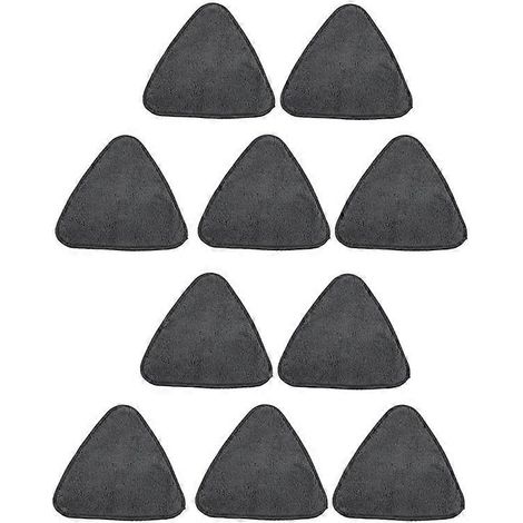 10 Stück dreieckige Mikrofaser-Ersatzkopfpads für Staubmopps