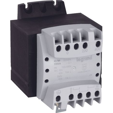 transformateur de séparation monophasé - 230/400 vers 2x115v - 63va