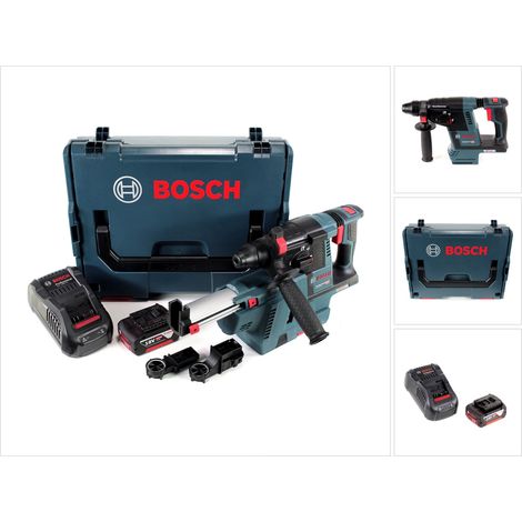 Bosch GBH 18 V-26 trapano a percussione a batteria 18V SDS-Plus 2,6J + aspiratore + 1x batteria ricaricabile 5,0Ah + caricabatteria + L-Boxx (1/5)