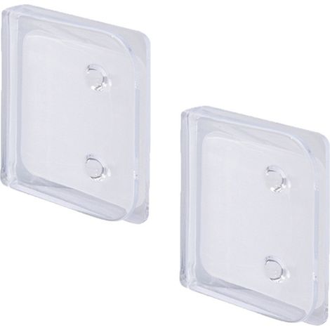 Clips Rideau Douche - Lot De 2 - Transparent - Pour Fixation Stable Du Rideau Dans La Salle De Bain