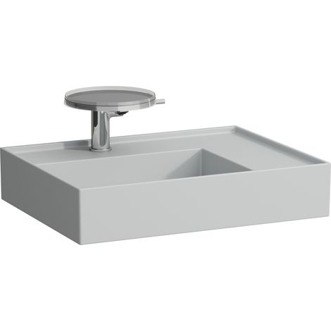 LAUFEN Kartell lavabo à poser, tablette à droite, 2 trous pour