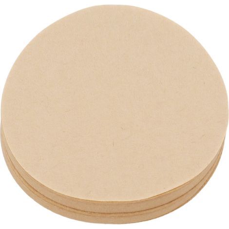 100 runde Kaffeefilter mit 64 mm Durchmesser aus natürlichem, ungebleichtem Filterpapier, für 1 bis 2 Personen. (1/5)
