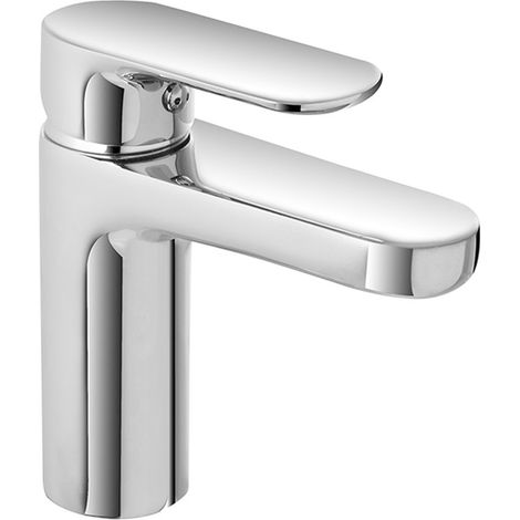 Miscelatore lavabo in ottone cromato con piletta click clack Kreo (1/2)