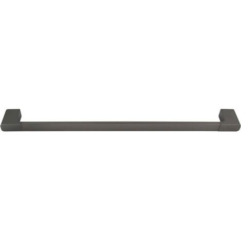Cleafe - Porta Asciugamano Lungo 60cm A Parete Stilizzato Acciaio Grigio Accessorio Bagno 87944 - (1/5)