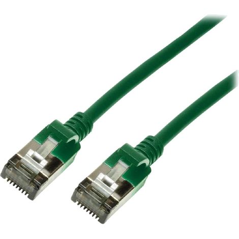 Cable reseau RJ45 male U-FTP Cat.6a vert - 2m