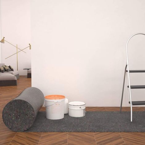 Fieltro antideslizante de pintor 50 m 280 g/m² gris vidaXL (1/2)
