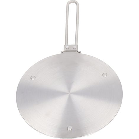 Plaque de diffusion de chaleur en acier inoxydable pour induction, compatible avec les plaques de cuisson à induction électriques, 19,5 cm / 7,7 pouces (1/5)