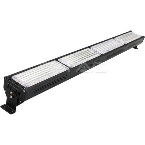 200W LED LINEARE HIGH BAY CORPO NERO BIANCO 6000K - Luce FREDDA