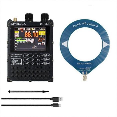 Radio TEF6686 à bande complète haute sensibilité FM/LW/MW/SW, écran tactile IPS 2,8 pouces ESP32, compatible avec les mises à jour du firmware (1/5)