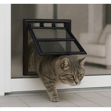 Katzenklappe für Fliegengitter