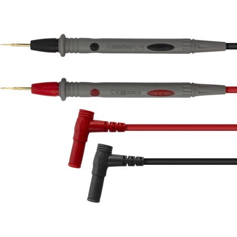 Sondes de test multimètre PT1006 20A dorées 42,9 pouces, pointes de mesure pour diagnostic électrique automobile, kit de câbles de test professionnel (1/2)