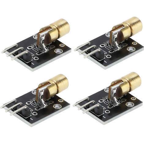 4pcs 5mW 650nm Laser Transmitter Module Red Dot Laser Diode Module for Laser Sensor Projects (1/5)
